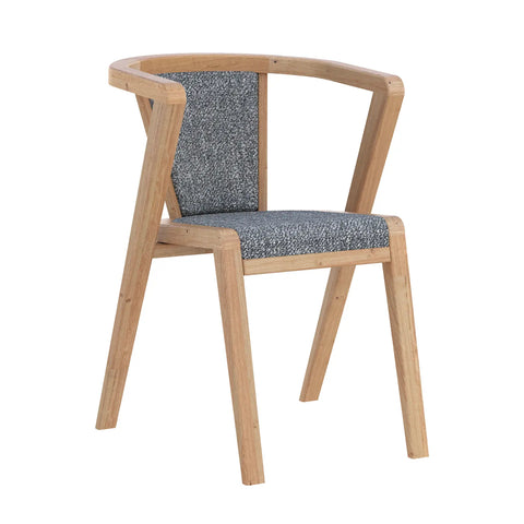 Prime White Oak Wood and Fabric Dining Chairs – Set of 4 - Pendle Village Furniture