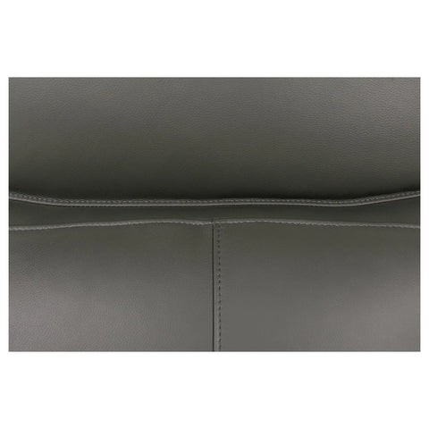 Dylan Grey Leather Electric Recliner 3 Seater Sofa  - Stitching details 