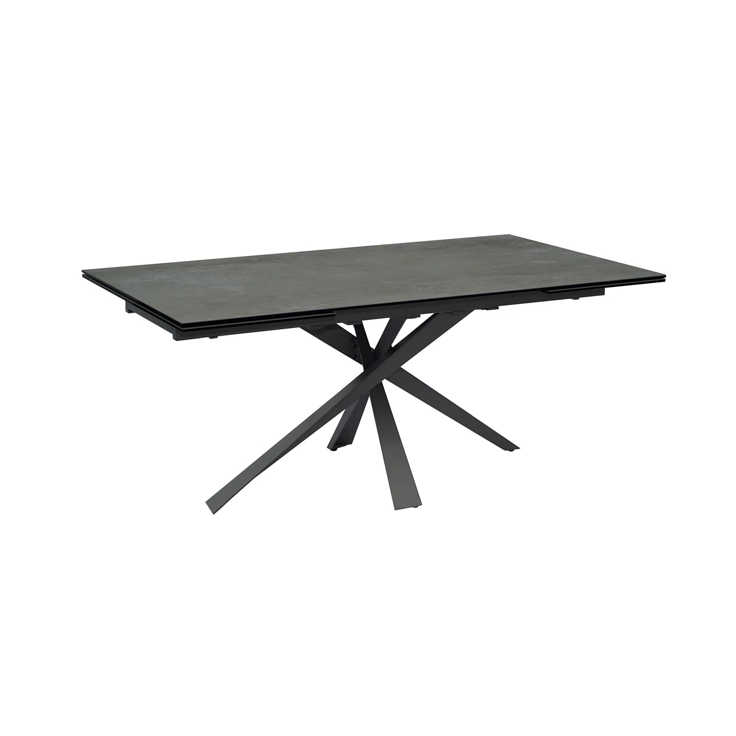 Raffello Dark Grey Sintered Stone Ceramic Extending Dining Table - Pendle Village Furniture