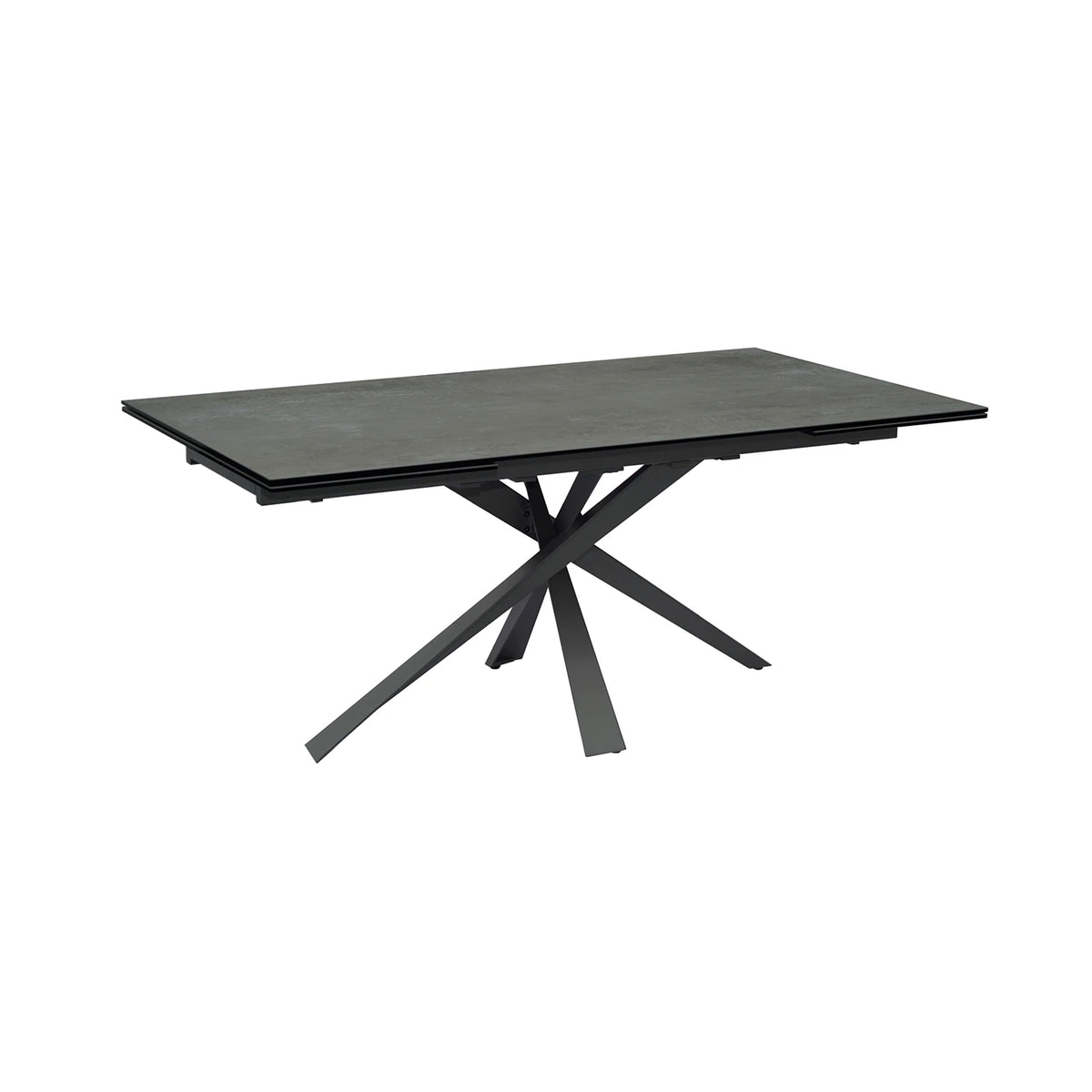 Raffello Dark Grey Sintered Stone Ceramic Extending Dining Table - Pendle Village Furniture