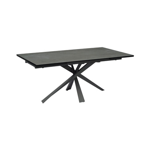Raffello Dark Grey Sintered Stone Ceramic Extending Dining Table - Pendle Village Furniture