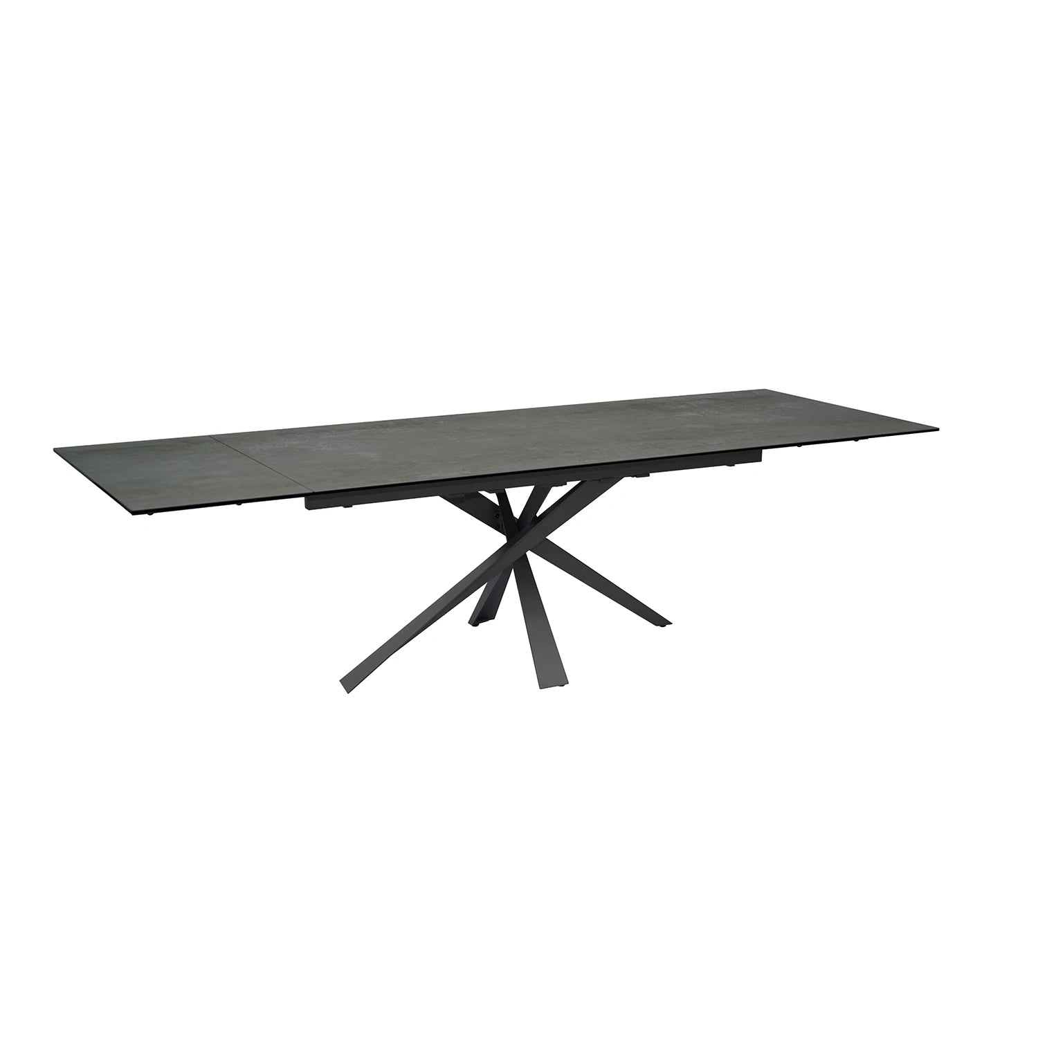 Raffello Dark Grey Sintered Stone Ceramic Extending Dining Table - Pendle Village Furniture