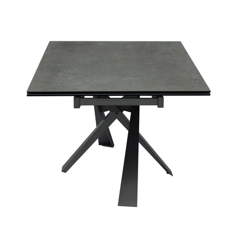Raffello Dark Grey Sintered Stone Ceramic Extending Dining Table - Pendle Village Furniture