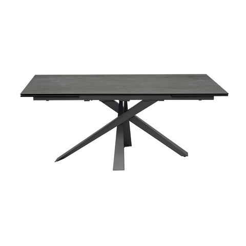 Raffello Dark Grey Sintered Stone Ceramic Extending Dining Table - Pendle Village Furniture