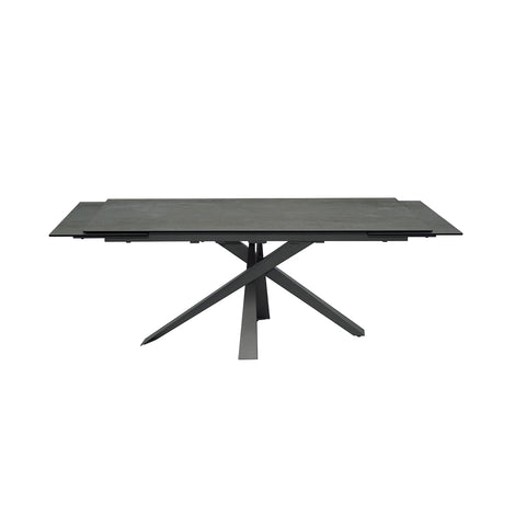 Raffello Dark Grey Sintered Stone Ceramic Extending Dining Table - Pendle Village Furniture