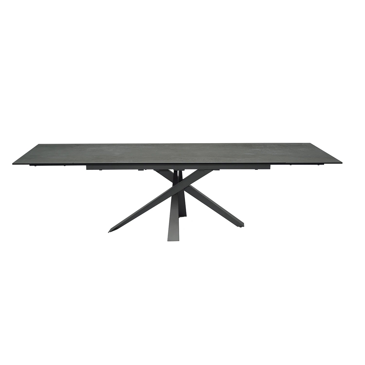 Raffello Dark Grey Sintered Stone Ceramic Extending Dining Table - Pendle Village Furniture