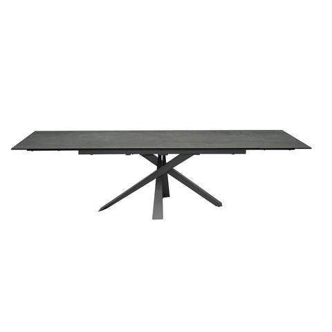 Raffello Dark Grey Sintered Stone Ceramic Extending Dining Table - Pendle Village Furniture