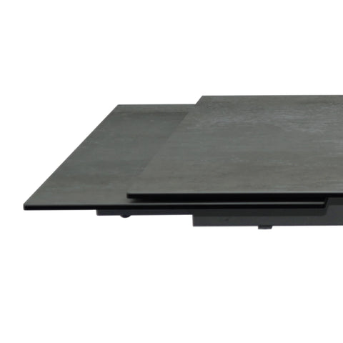 Raffello Dark Grey Sintered Stone Ceramic Extending Dining Table - Pendle Village Furniture
