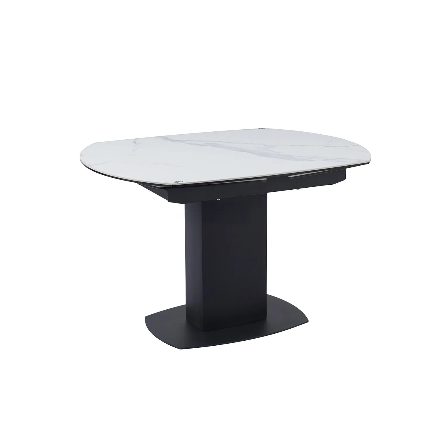 Ramada Swivel Extension Dining Table with White Ceramic Top - Pendle Village Furniture