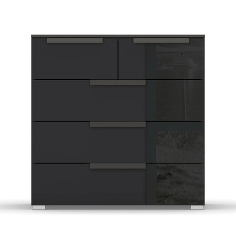 Rauch Perth 5 Drawer Basalt Glass Chest