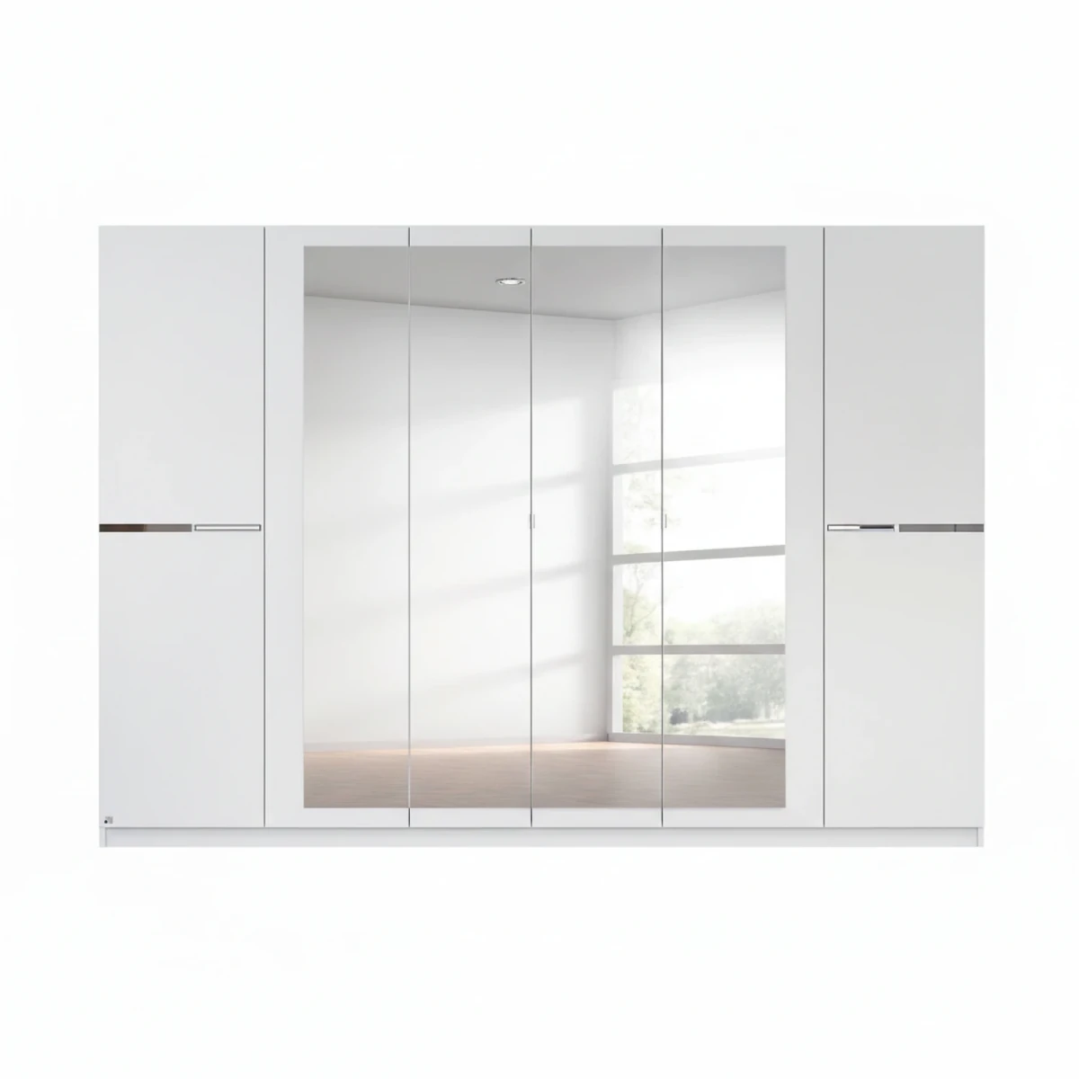 Rauch Dalton Alpine White 6 Door Hinged Wardrobe – 271cm