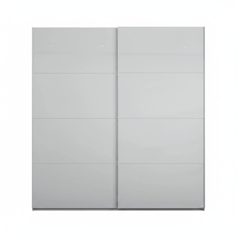 Rauch Forms Silk Grey Glass 2 Door Slider Wardrobe - Free Assembly