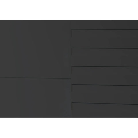 Novaro Graphite & Basalt Glass Sliding Door Wardrobe - Pendle Village Furniture