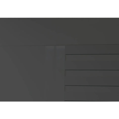 Novaro Graphite & Basalt Glass Sliding Door Wardrobe - Pendle Village Furniture