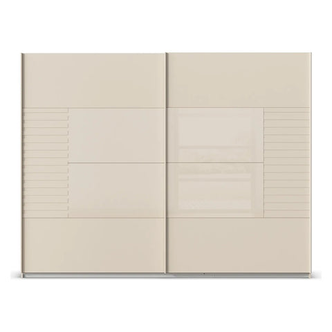 Novaro Champagne Glass Sliding Door Wardrobe