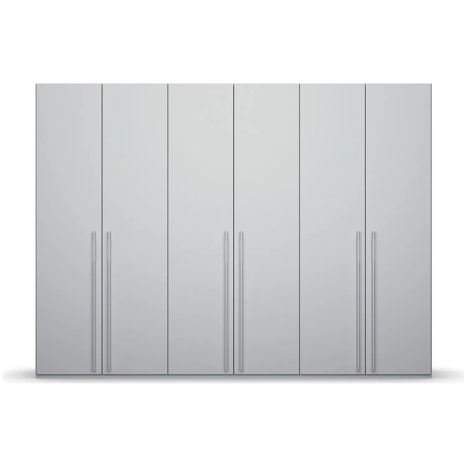 Rauch Kacey Pure Silk Grey 6 Door Large Wardrobe - Front View 