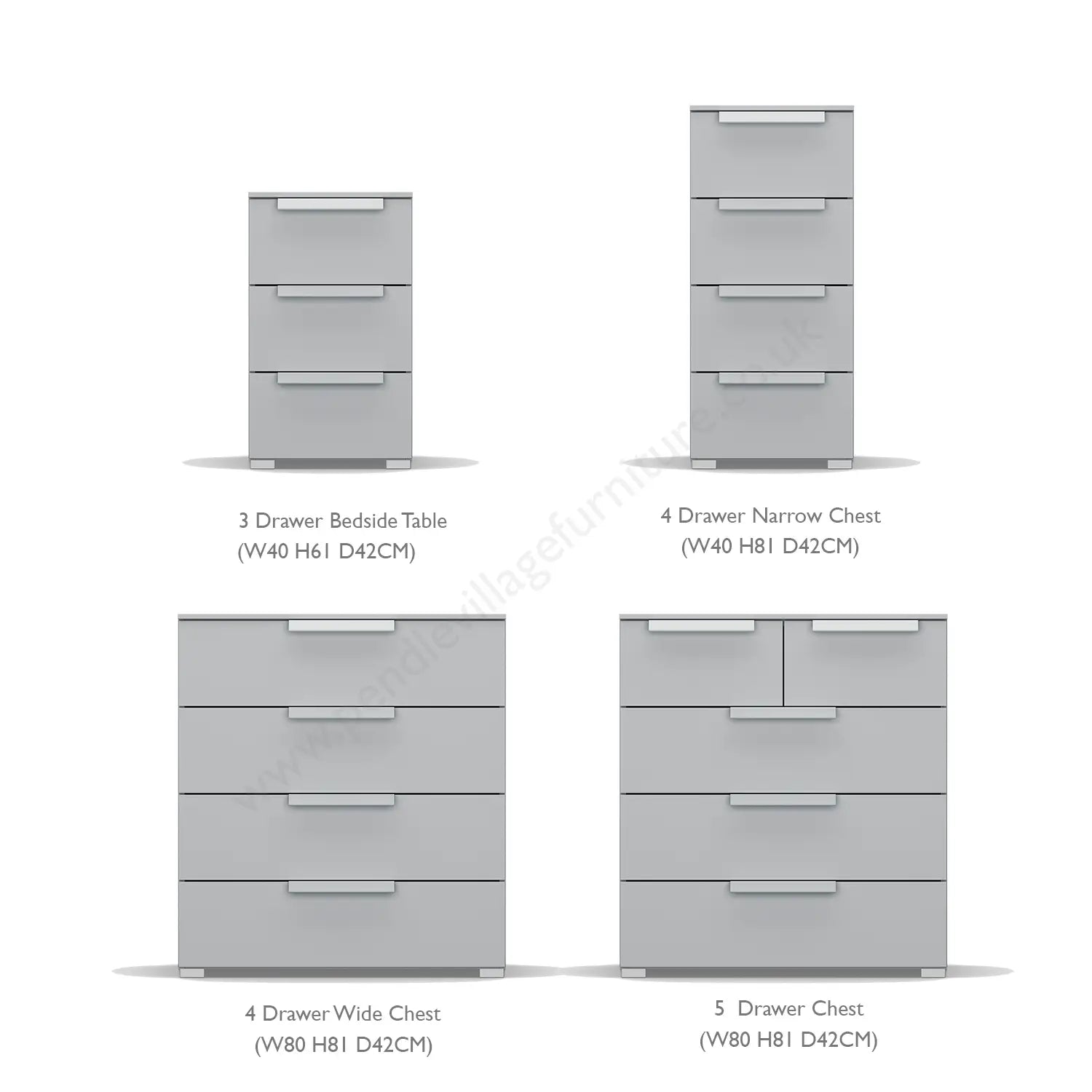 Frans 151cm Decor 3 Door Hinged Wardrobe - Pendle Village Furniture