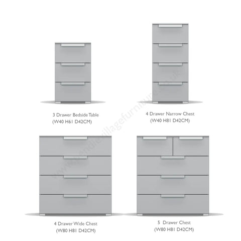 Frans 151cm Decor 3 Door Hinged Wardrobe - Pendle Village Furniture