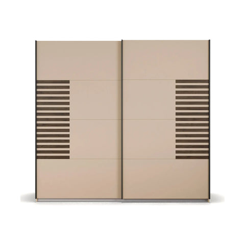 Vestro Champagne Decor Sliding Door Wardrobe