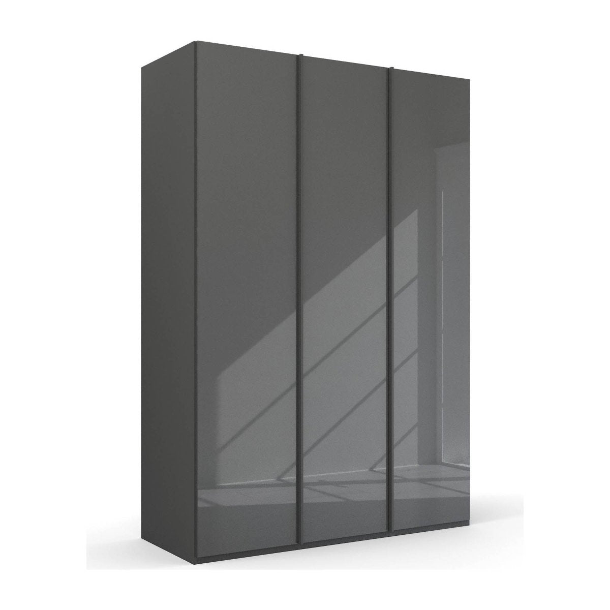 Symphony 151cm Glass 3 Door Wardrobe - Pendle Village Furniture