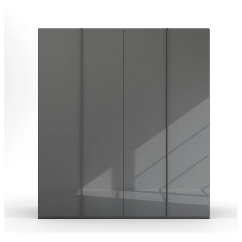 Symphony 201cm Glass 4 Door Hinged Wardrobe - Pendle Village Furniture