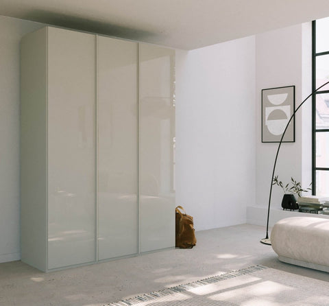 Symphony 151cm Glass 3 Door Wardrobe - Pendle Village Furniture