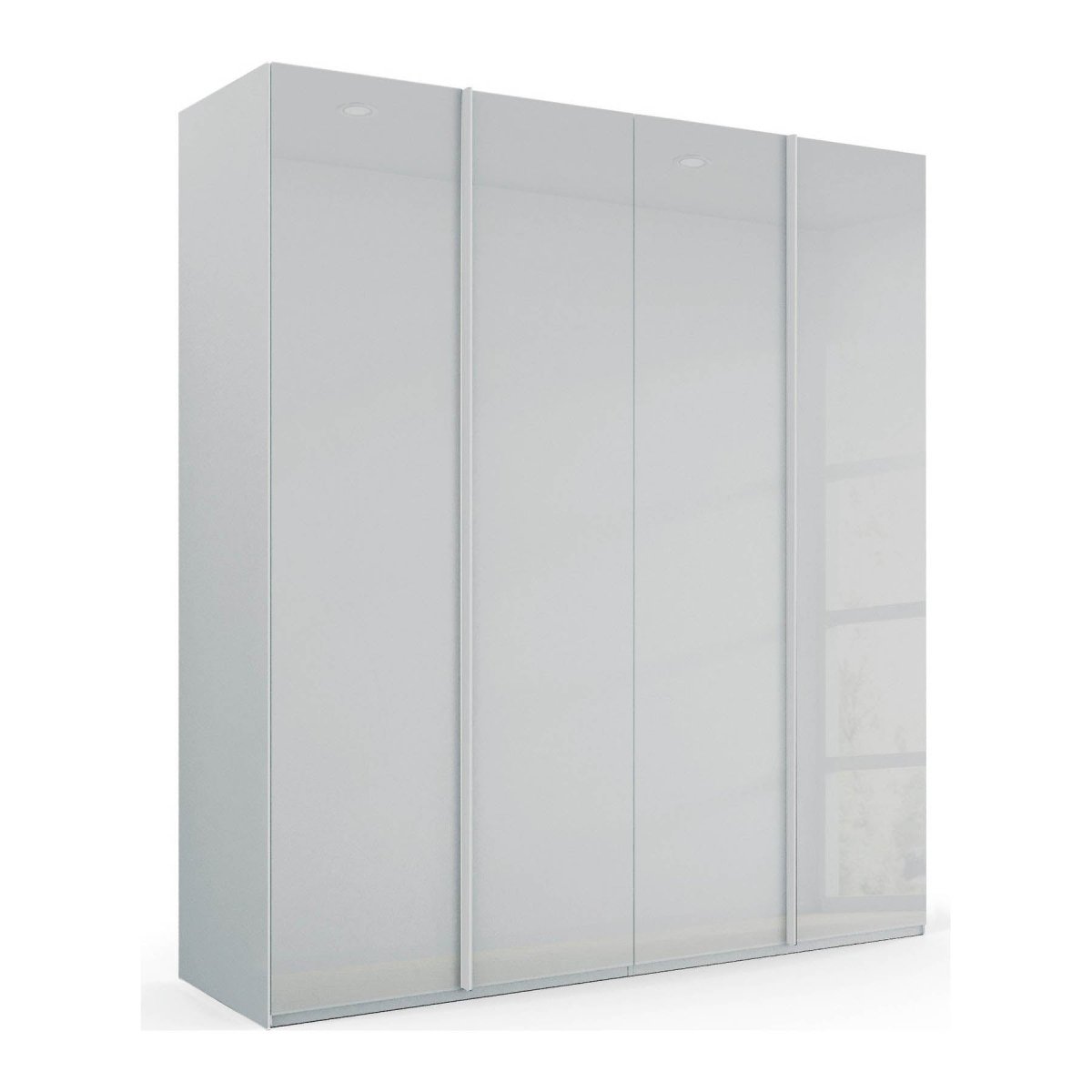 Symphony 201cm Glass 4 Door Hinged Wardrobe - Pendle Village Furniture