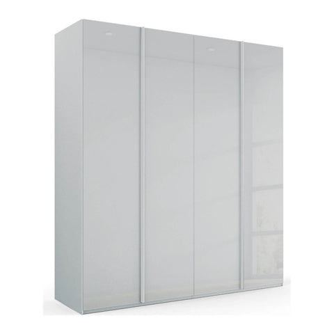Symphony 201cm Glass 4 Door Hinged Wardrobe - Pendle Village Furniture