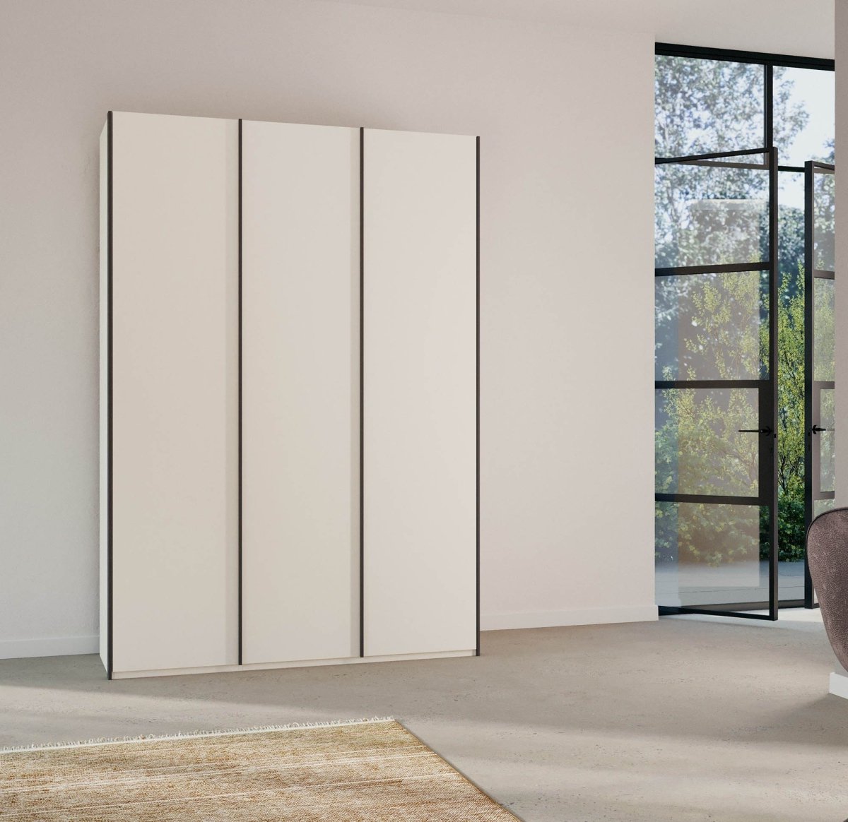 Symphony 151cm Decor 3 Door Hinged Wardrobe - Pendle Village Furniture