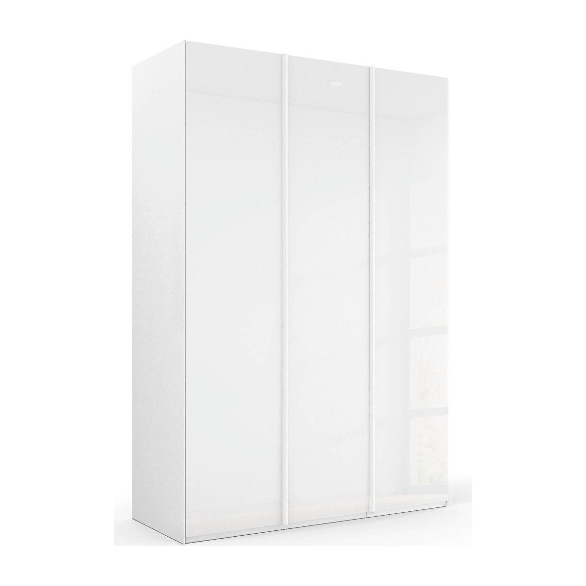 Symphony 151cm Glass 3 Door Wardrobe - Pendle Village Furniture