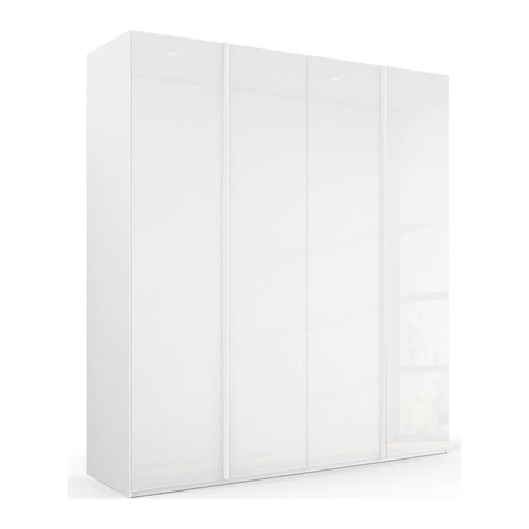 Symphony 201cm Glass 4 Door Hinged Wardrobe - Pendle Village Furniture