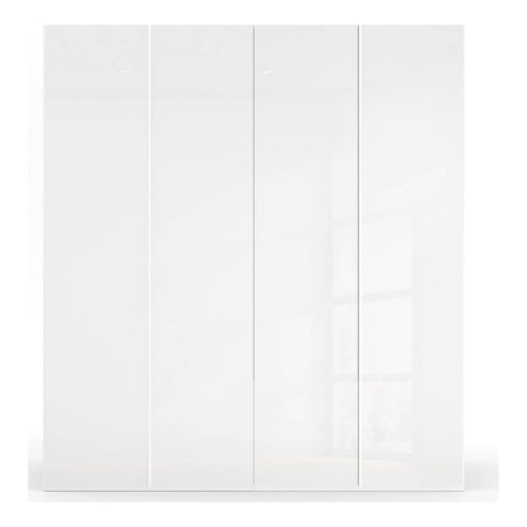 Symphony 201cm Glass 4 Door Hinged Wardrobe - Pendle Village Furniture