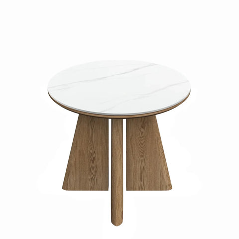 Reese Oval White Marble Effect Ceramic Dining Table – 160cm