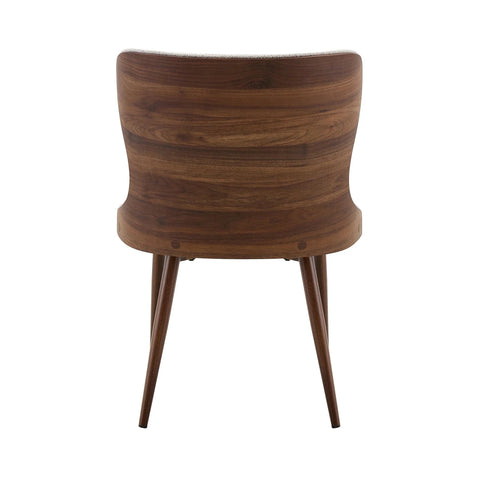 Vienna Walnut & Travertine Dining Table with 6 Dining Chairs
