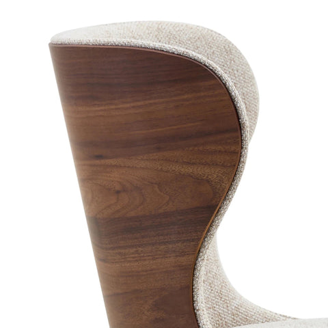 Reid Walnut & Light Taupe Dining Chair, Set of 4, 6 or 8