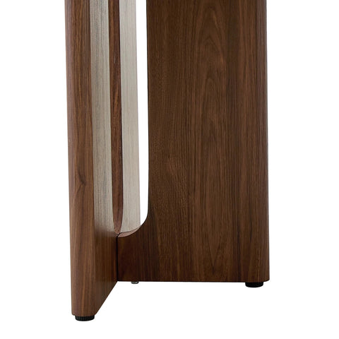 Reid Walnut & Sunset Cloud Vein Dining Table - W180cm