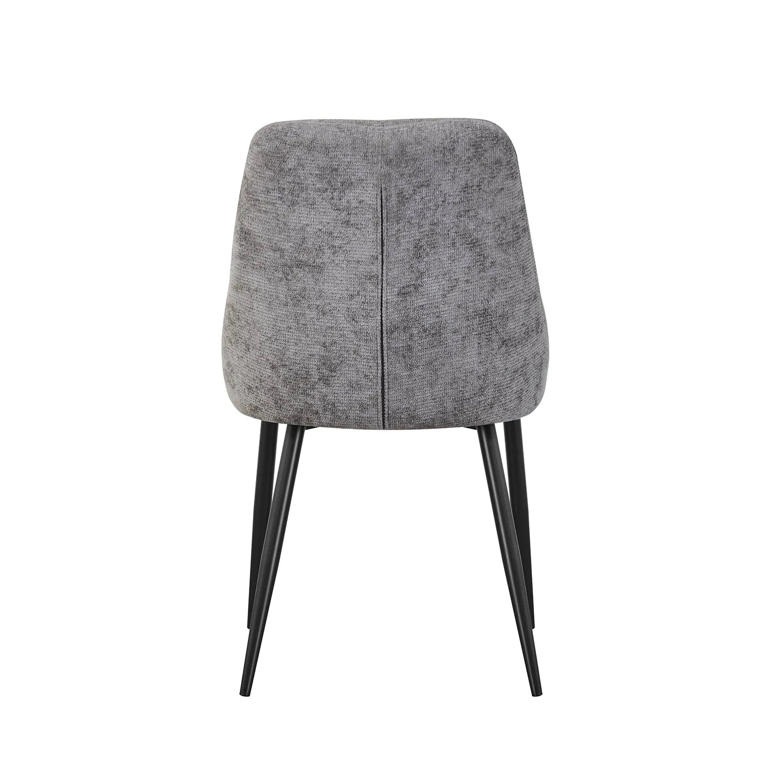 Rhodes Grey Chenille Fabric Dining Chairs – Set of 4 - Pendle Village Furniture