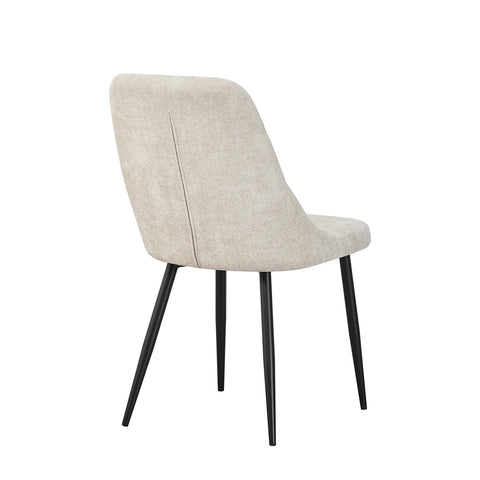 Rhodes Natural Chenille Fabric Dining Chairs – Set of 4 - Pendle Village Furniture