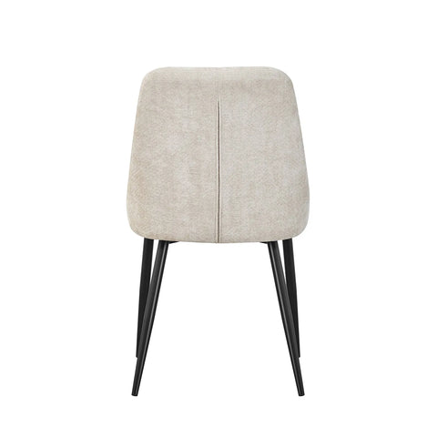 Rhodes Natural Chenille Fabric Dining Chairs – Set of 4 - Pendle Village Furniture
