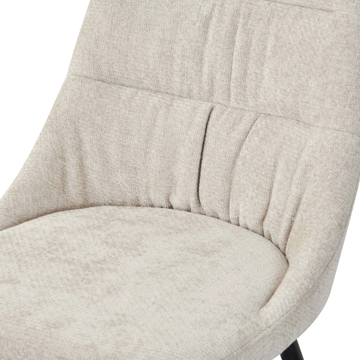Rhodes Natural Chenille Fabric Dining Chairs – Set of 4 - Pendle Village Furniture