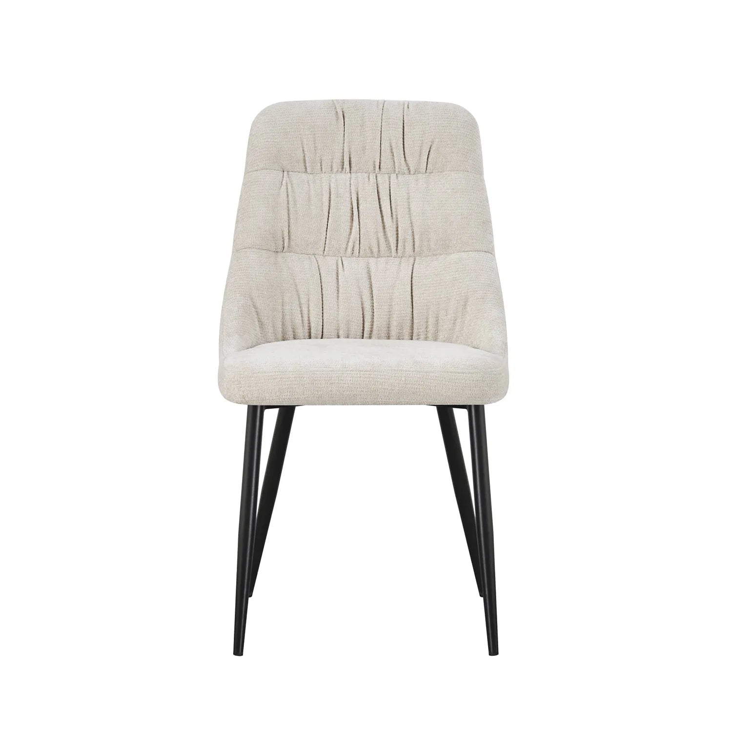 Rhodes Natural Chenille Fabric Dining Chairs – Set of 4 - Pendle Village Furniture