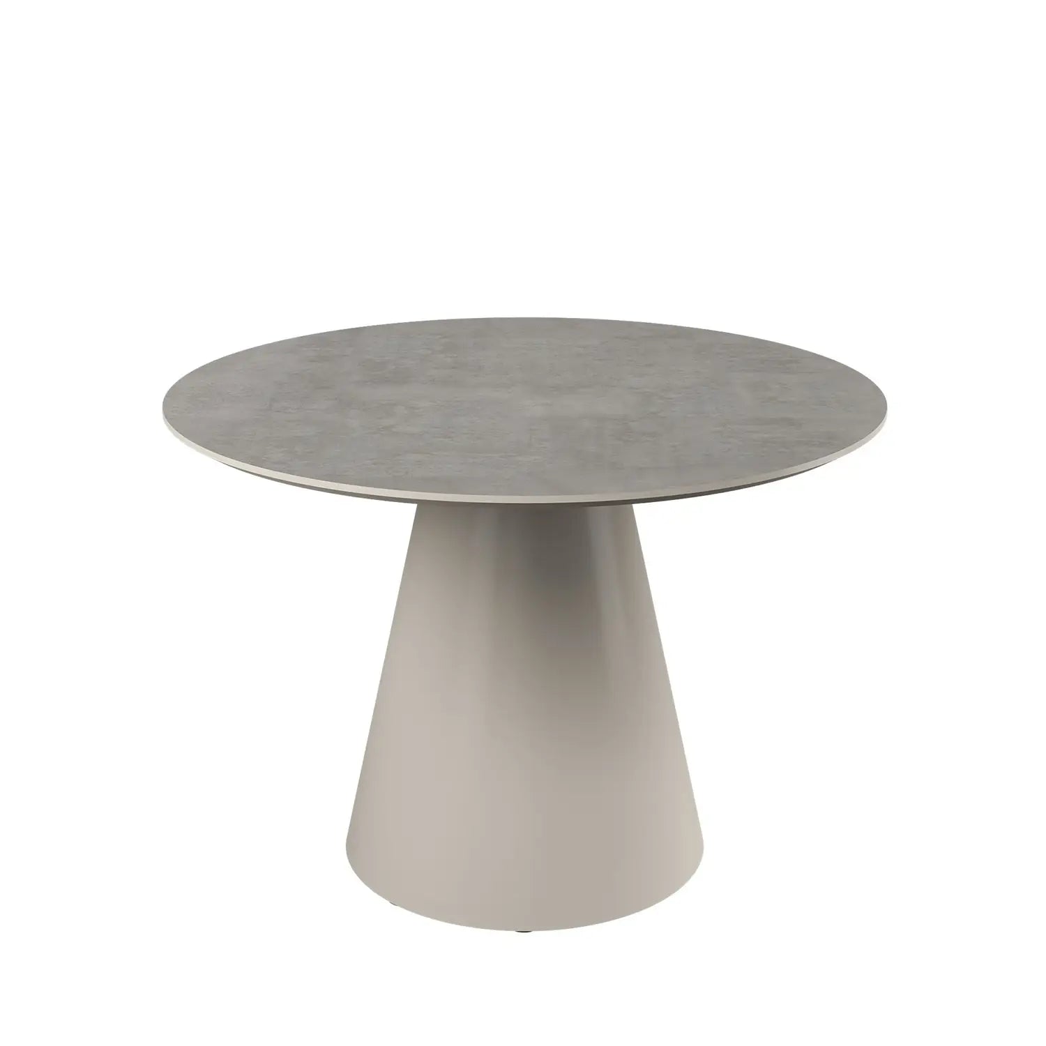 Ria 120cm Round Light Grey Melamine Dining Table Set, also available in 160cm Oval Dining Table Set - Dining Table Image