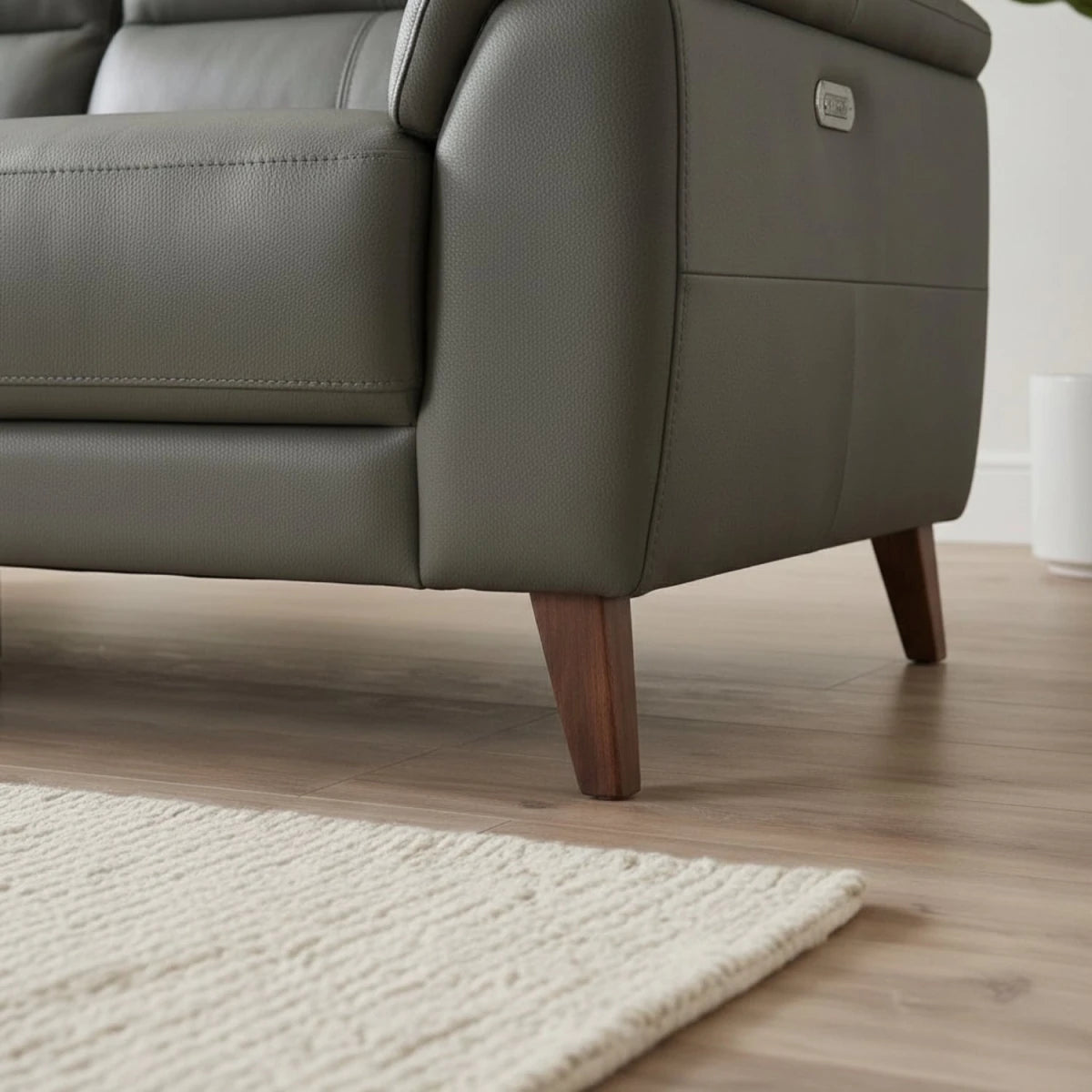 Solid walnut legs providing strong support and stability.