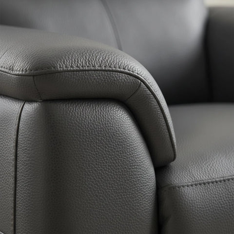 Luxury leather material offering long-lasting comfort.