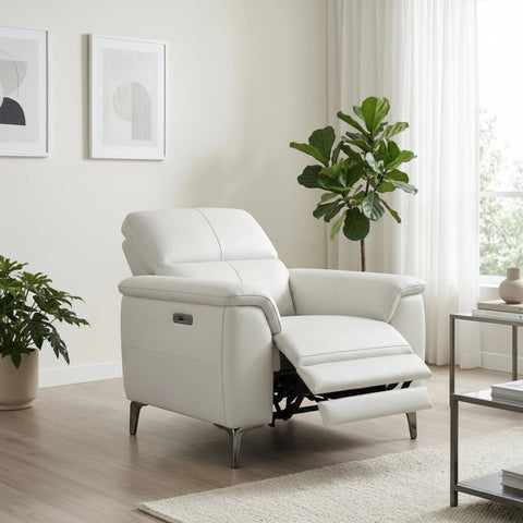 Electric recliner function for effortless relaxation.