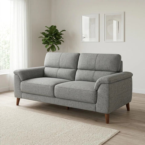 Stylish 2 seater sofa with durable construction and sleek finish.