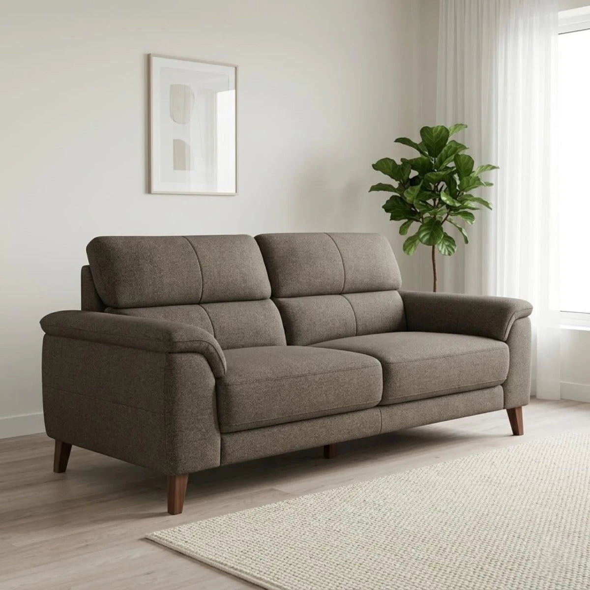 Ribal Manhattan 3 seater sofa with modern design and supportive seating.