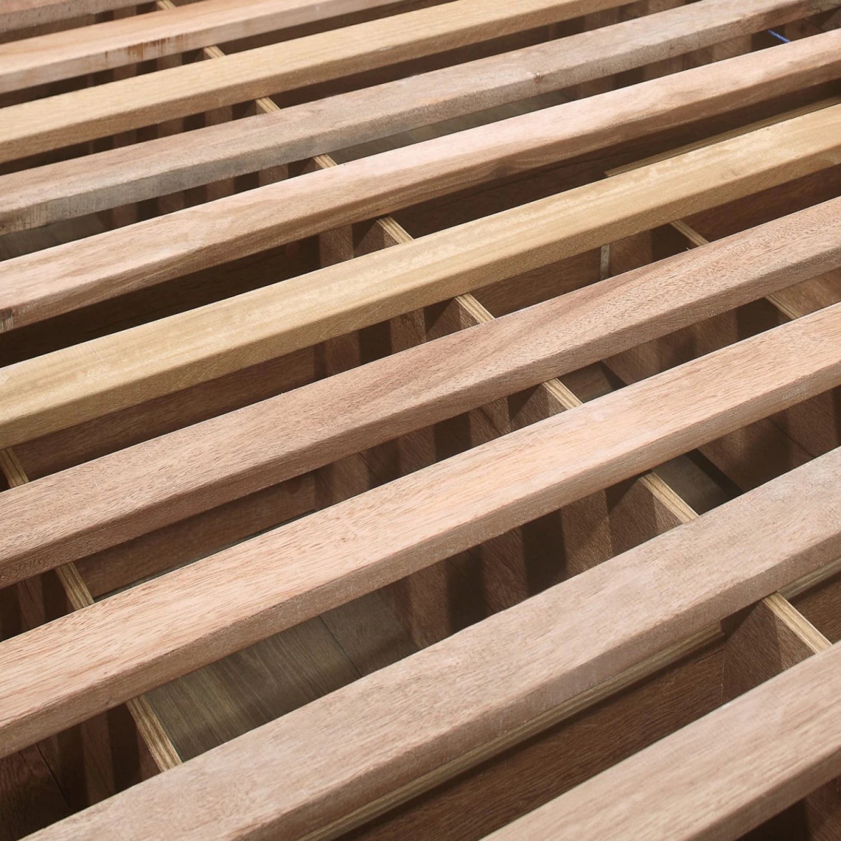 Strong bed frame built for long lasting durability.