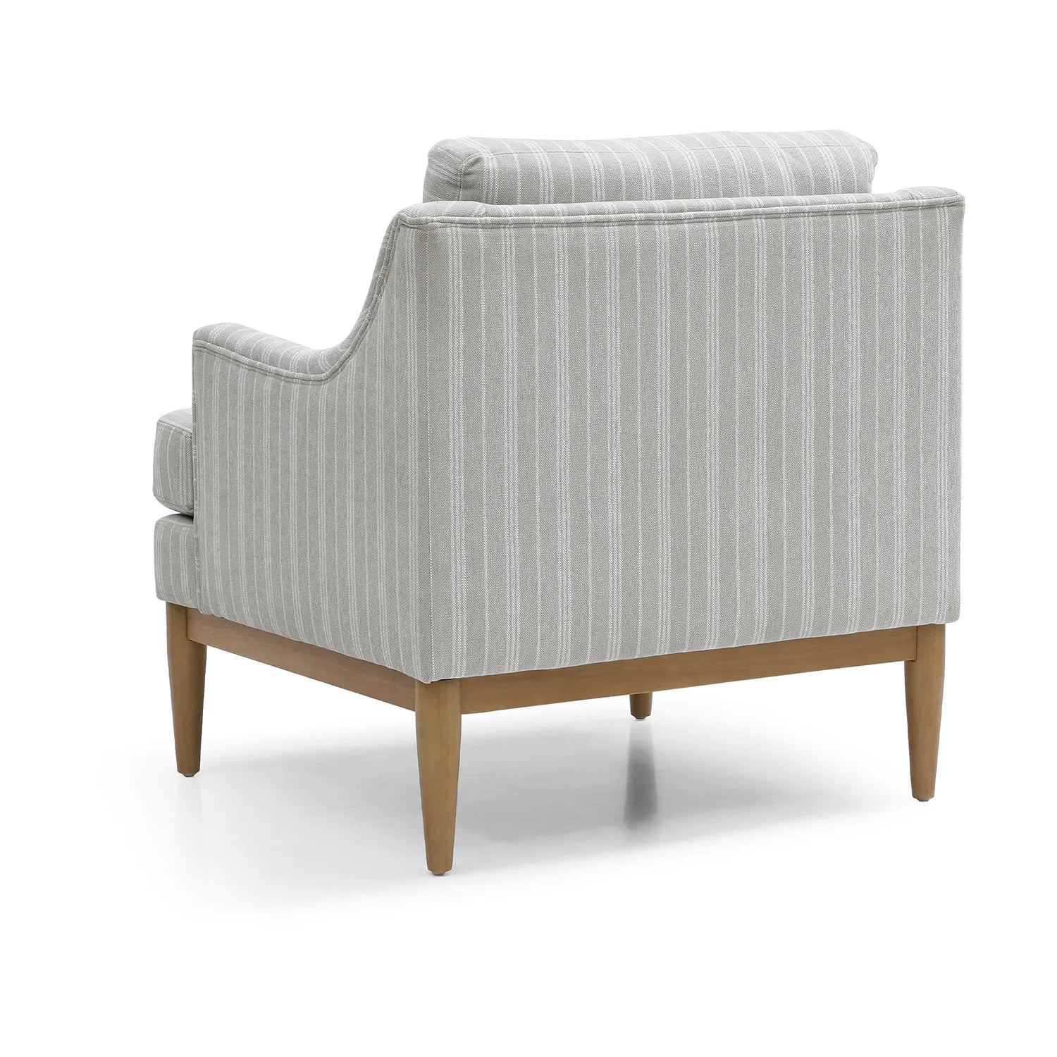 Rihanna Armchair in Natural Stripe Chenille Fabric - Pendle Village Furniture