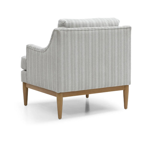 Rihanna Armchair in Natural Stripe Chenille Fabric - Pendle Village Furniture